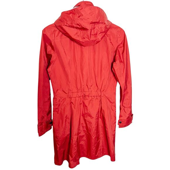 Patagonia Torrentshell Red Hooded Raincoat Trench Jacket Women’s Small - Picture 5 of 12